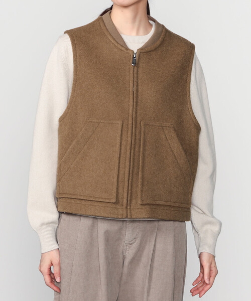 LONDON TRADITION(ロンドントラディション)の「UNFIL | 【LONDON TRADITION×UNFIL】ダブルフェイス ジップベスト WOMEN(その他アウター・レディース・ネイビー/キャメル・1)」の14枚目の写真