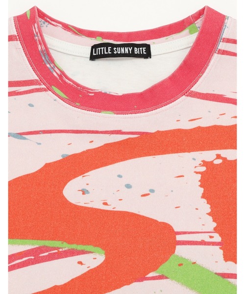 Little sunny bite（リトルサニーバイト）の「【RES】【Little Sunny Bite】Jadore LSB top（Tシャツ/カットソー・レディース・ピンク/ブルー/ブラック・MEDIUM/SMALL）」の9枚目の写真