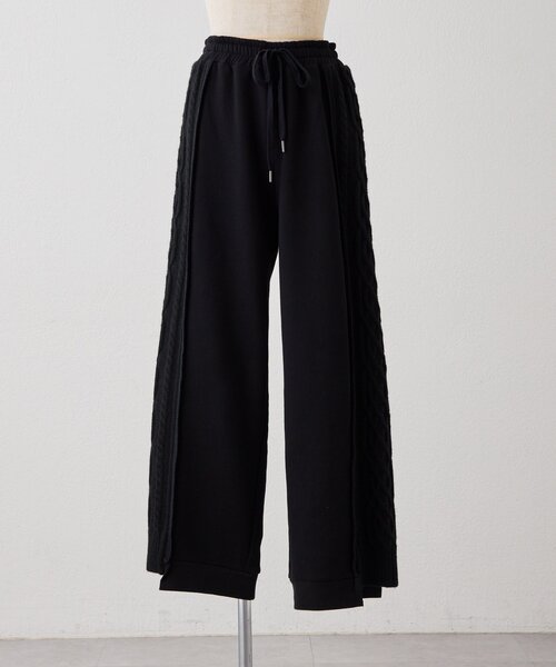 ear PAPILLONNER(イアパピヨネ)の「裏起毛ニットパンツ【SUM1 STYLE】(その他パンツ・レディース・ライトグレー/ブラック・FREE)」の13枚目の写真