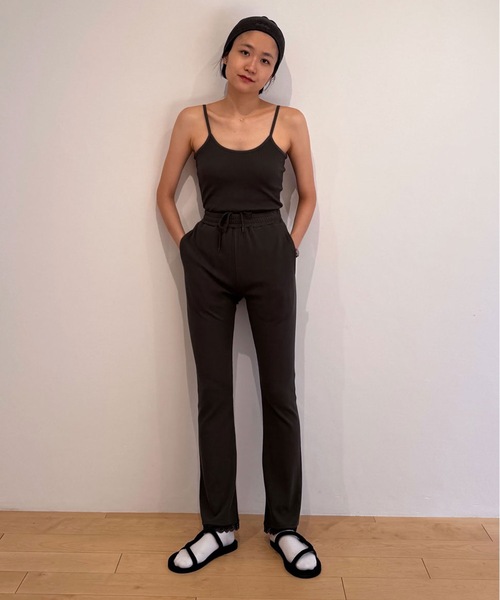 HOLIDAY（ホリデイ）の「SUPER RIB LACE PANTS スーパーリブレースパンツ（その他パンツ・レディース・チャコールグレー・1/0）」の8枚目の写真