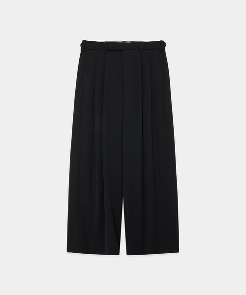 marka（マーカ）の「TWO TUCK BAGGY TROUSERS（スラックス・メンズ・ブラック/グレー・1/2）」の2枚目の写真