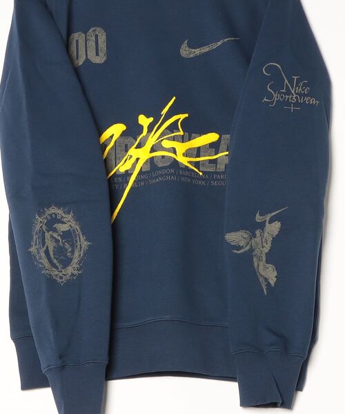 NIKE(ナイキ)の「ナイキ NIKE ナイキ NSW クラブ BB OC 3 プルオーバー L/S クルー(スウェット・メンズ・ブラック/ネイビー・S/M/L/LL/3L)」の4枚目の写真