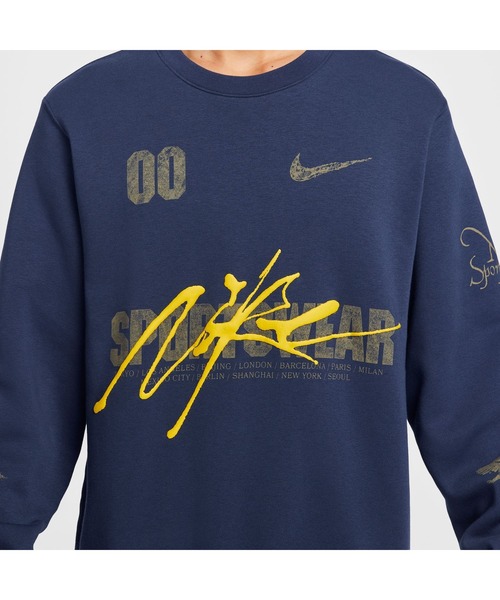 NIKE(ナイキ)の「ナイキ NIKE ナイキ NSW クラブ BB OC 3 プルオーバー L/S クルー(スウェット・メンズ・ブラック/ネイビー・S/M/L/LL/3L)」の8枚目の写真