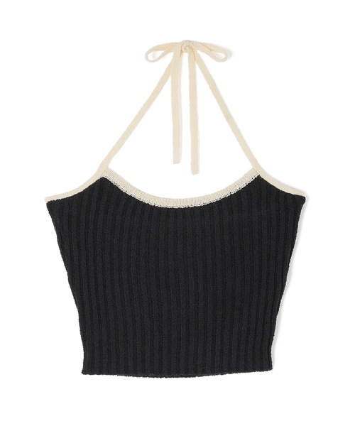 M DOLLY(エムドリー)の「*M DOLLY original* chiffon ribbon luna knit dress/シフォンリボンルナニットドレス(ワンピース・レディース・アイボリー/ブラック・FREE)」の4枚目の写真