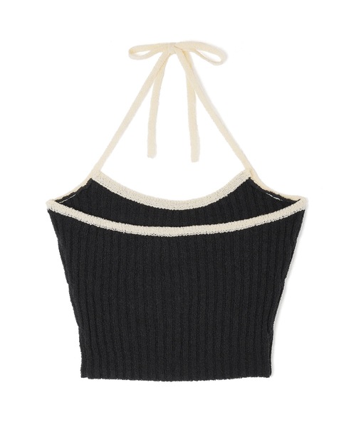 M DOLLY(エムドリー)の「*M DOLLY original* chiffon ribbon luna knit dress/シフォンリボンルナニットドレス(ワンピース・レディース・アイボリー/ブラック・FREE)」の5枚目の写真