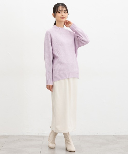Honeys(ハニーズ)の「【ハニぽか】あったかナロースカート(スカート・レディース・アイボリー/ブラック/ブラウン/モカ・M/LL/L/3L/S)」の6枚目の写真