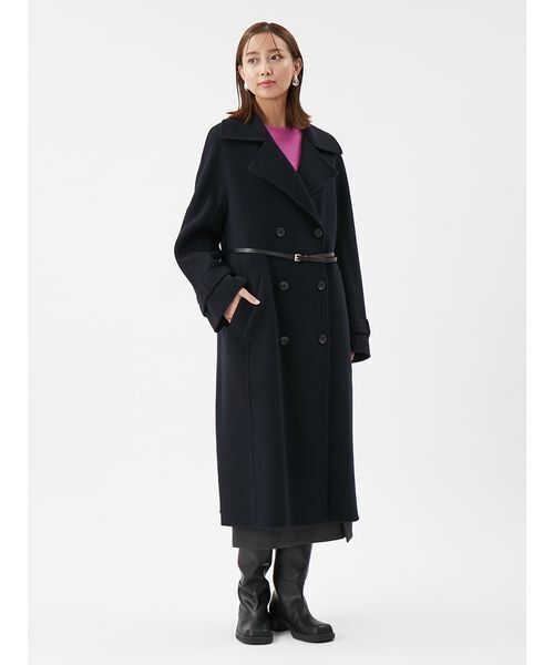 タグ付☆ Mila Owen メルトン ピーコート mtt イタリア布地 タグ付☆ Mila Owen メルトン ピーコート mtt イタリア布地