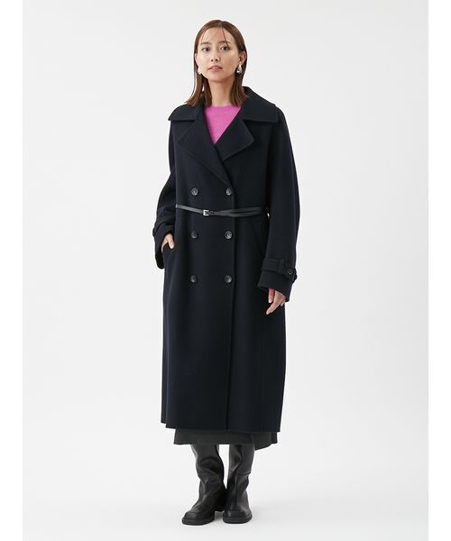セール】ベルト付きリバーピーコート（ピーコート）｜Mila Owen（ミラ
