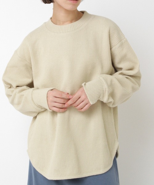 RNA-N(アールエヌエーエヌ)の「M2564 Wフェイスリブプルオーバー(Tシャツ/カットソー・レディース・ブラック/チャコール/イエロー・FREE)」の3枚目の写真