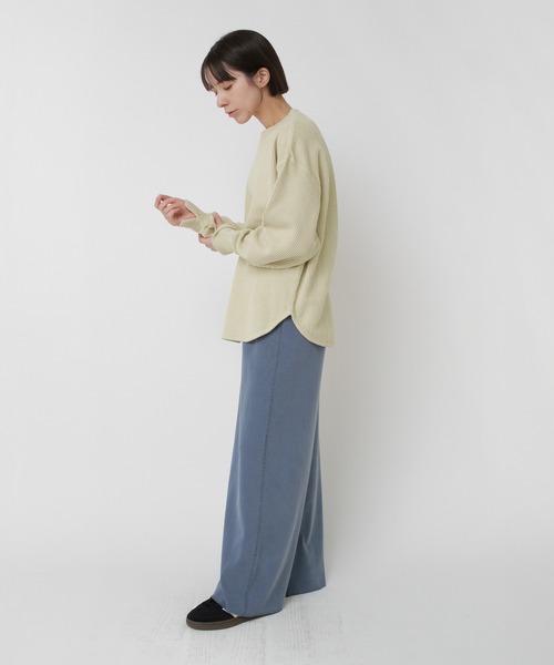 RNA-N(アールエヌエーエヌ)の「M2564 Wフェイスリブプルオーバー(Tシャツ/カットソー・レディース・ブラック/チャコール/イエロー・FREE)」の8枚目の写真