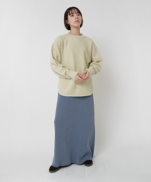 RNA-N(アールエヌエーエヌ)の「M2564 Wフェイスリブプルオーバー(Tシャツ/カットソー・レディース・ブラック/チャコール/イエロー・FREE)」の7枚目の写真