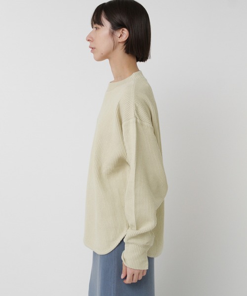 RNA-N(アールエヌエーエヌ)の「M2564 Wフェイスリブプルオーバー(Tシャツ/カットソー・レディース・ブラック/チャコール/イエロー・FREE)」の5枚目の写真