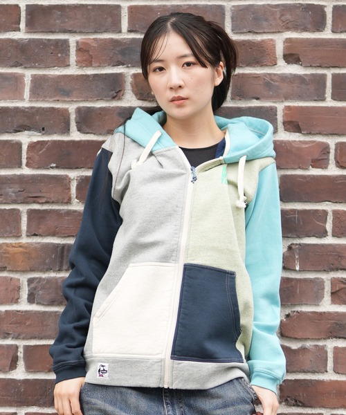 CHUMS（チャムス）の「CHUMS/チャムス ジップアップ パーカー スウェット フーディー バックプリント 裏起毛 LOVE BALLOON ZIP PARKA CH00-1541（パーカー・レディース・ナチュラル/ベージュ系その他/グリーン系その他/ネイビー・S/M/L）」の12枚目の写真