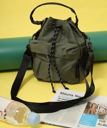 GERRY（ジェリー）の「GERRY 2WAY キンチャク ドロスト 巾着 ショルダーバッグ 男女兼用（ショルダーバッグ）」