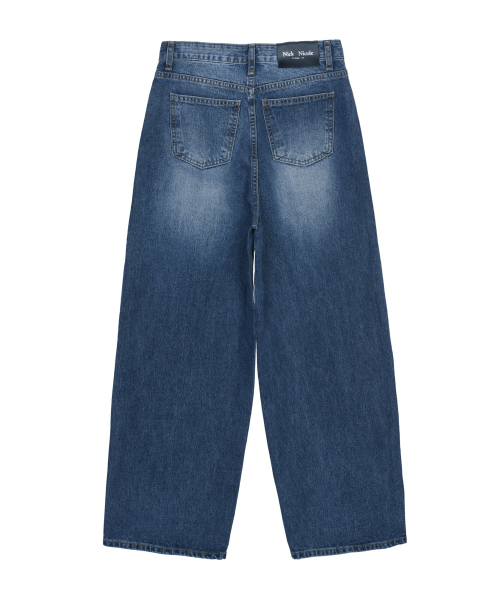 NICK&NICOLE（ニックアンドニコール）の「WIDE WASHED DENIM PANTS_BLUE（デニムパンツ・レディース・その他・MEDIUM/LARGE/SMALL）」の6枚目の写真