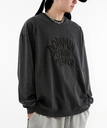 CRIGUN（クリガン）の「Dopamin terror Pigment LS Max Over Fit CHARCOAL（Tシャツ/カットソー）」