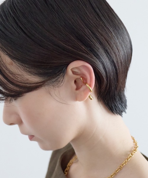 ciite' surgical stainless(シーテサージカルステンレス)の「【 金属アレルギー対応 】ニュアンス イヤーカフ サージカルステンレス(片耳用)(イヤーカフ・レディース・ゴールド・FREE)」の9枚目の写真