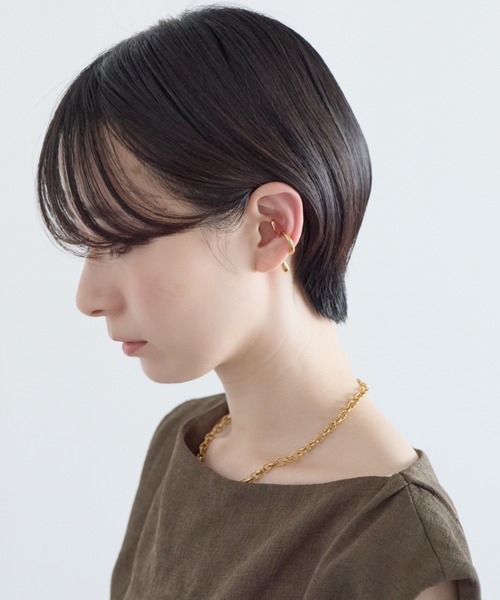 ciite' surgical stainless(シーテサージカルステンレス)の「【 金属アレルギー対応 】ニュアンス イヤーカフ サージカルステンレス(片耳用)(イヤーカフ・レディース・ゴールド・FREE)」の10枚目の写真