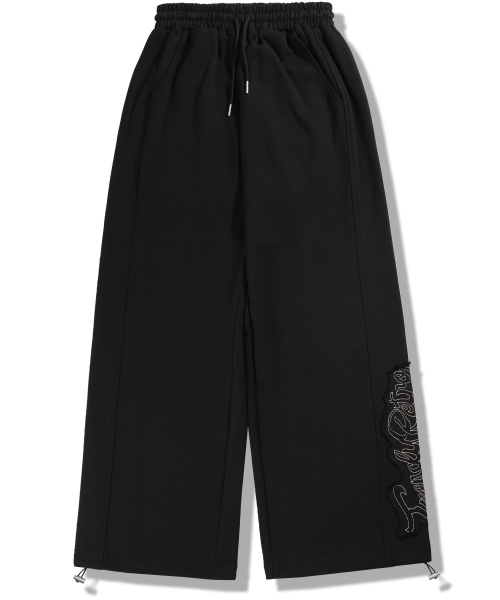 GUBIN(グビン)の「アプリケポイントスウェットパンツ - ブラック(スウェットパンツ・レディース・その他・MEDIUM/LARGE)」の1枚目の写真
