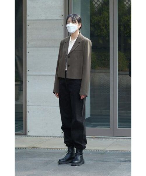 MUSINSA STANDARD WOMAN（ムシンサスタンダードウーマン）の「レディースワイドデニムパンツ[ウォッシュドブラック]（デニムパンツ・レディース・その他・32/30/23/24/25/26/27/28/29）」の12枚目の写真