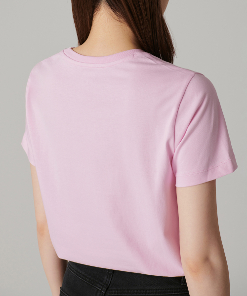 MUSINSA STANDARD WOMAN（ムシンサスタンダードウーマン）の「[クールタンダード] ウィメンズ ベーシック クルーネック Tシャツ [ピンク]（Tシャツ/カットソー・レディース・その他・SMALL/MEDIUM/LARGE/X-LARGE/X-SMALL）」の6枚目の写真