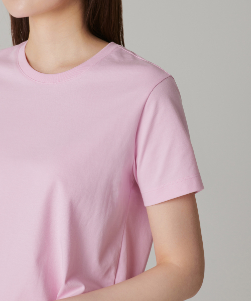MUSINSA STANDARD WOMAN（ムシンサスタンダードウーマン）の「[クールタンダード] ウィメンズ ベーシック クルーネック Tシャツ [ピンク]（Tシャツ/カットソー・レディース・その他・SMALL/MEDIUM/LARGE/X-LARGE/X-SMALL）」の7枚目の写真