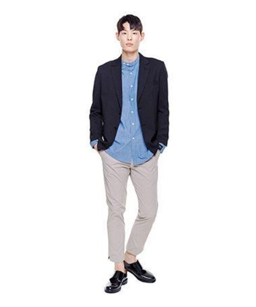 TRIP LE SENS(トリップ ル センス)の「COMFORT NON-COLLAR SKY SHIRTS DARK BLUE(シャツ/ブラウス・レディース・その他・MEDIUM/LARGE)」の2枚目の写真