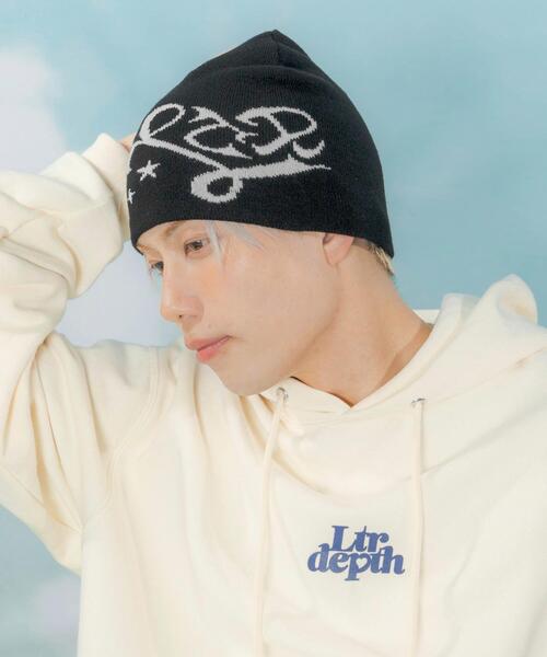 WEGO（ウィゴー）の「LTR DEPTH/ハートモチーフシングルワッチ（ニットキャップ/ビーニー・レディース・ホワイト/ブラック・FREE）」の7枚目の写真