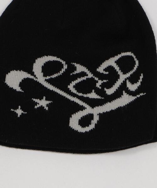 WEGO（ウィゴー）の「LTR DEPTH/ハートモチーフシングルワッチ（ニットキャップ/ビーニー・レディース・ホワイト/ブラック・FREE）」の3枚目の写真
