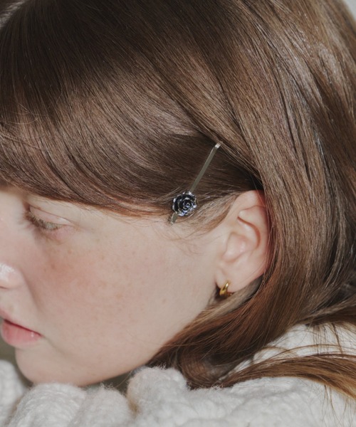 GIUNON(ジウノン)の「rose motif silver hairpin / ローズモチーフシルバーヘアピン(ヘアピン・レディース・シルバー・FREE)」の10枚目の写真