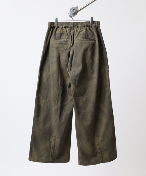 many men many mind(メニーメンメニーマインド)の「MANYMENMANYMINDS ヴィンテージ加工コットンツイル/タックパンツ(チノパンツ・メンズ・ブラウン/ブラック/カーキ・M/L)」の11枚目の写真
