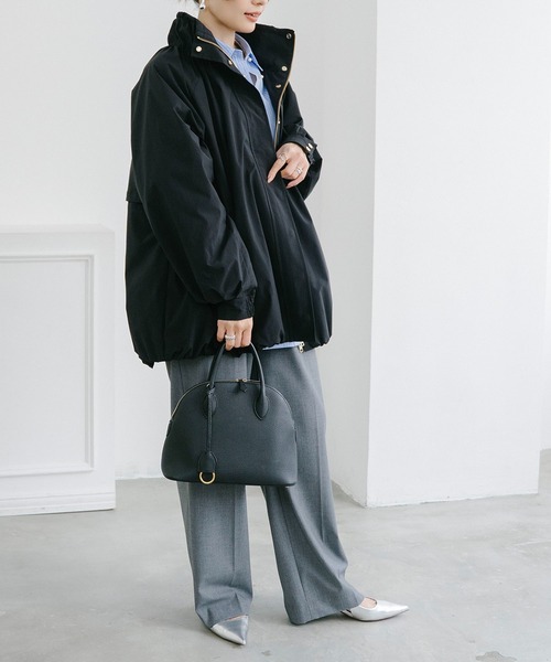 Emma Taylor（エマテイラー）の「スタンドカラーギャザーバルーンブルゾン（ブルゾン・レディース・ベージュ/ライトベージュ/ブラック・FREE）」の13枚目の写真