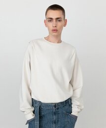 ダーツポイントオーバーフィットスウェットシャツCREAM