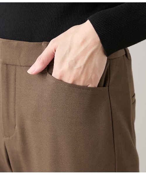 NEWYORKER(ニューヨーカー)の「【ウォッシャブル】裏起毛 あったかテーパードパンツ(その他パンツ・レディース・カーキ/ネイビー・11号/9号)」の6枚目の写真