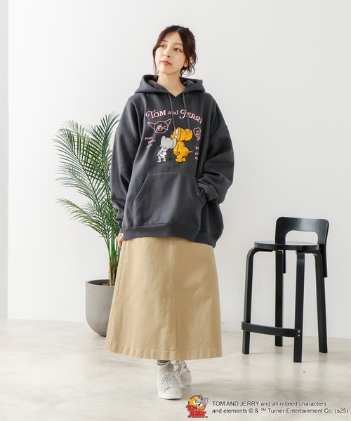 TOM and JERRY/トムとジェリー】オリジナルデザイン 刺繍 プルオーバー