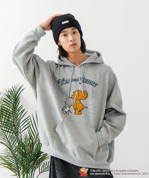 TOM and JERRY/トムとジェリー】オリジナルデザイン 刺繍 プルオーバー
