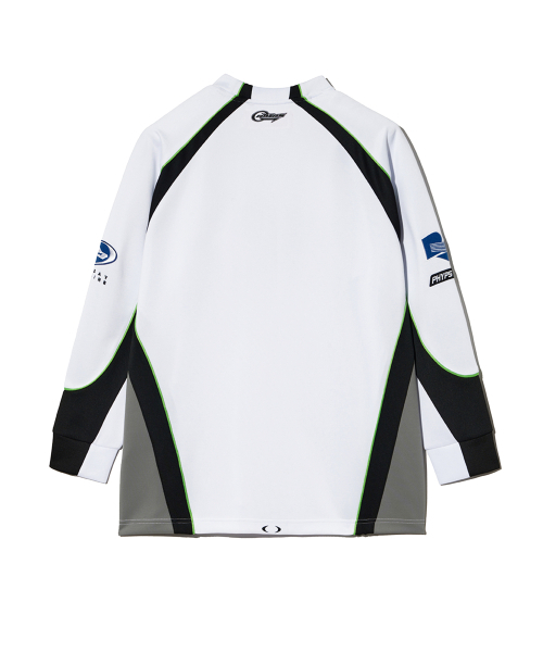 PHYPS MOTORCYCLE（フィップスモーターサイクル）の「Motorcycle Raglan Jersey White（Tシャツ/カットソー・レディース・その他・XX-LARGE/LARGE/SMALL/MEDIUM/X-LARGE）」の3枚目の写真