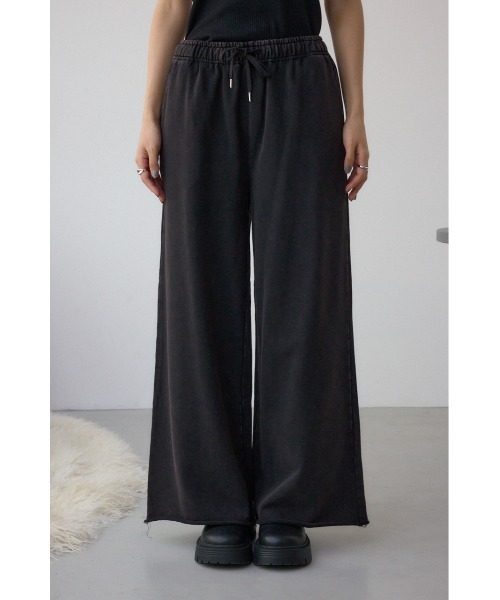 AZUL by moussy(アズールバイマウジー)の「ヴィンテージ加工スウェットパンツ(スウェットパンツ・レディース・ライトブラウン/杢グレー/ライトブラック・FREE)」の7枚目の写真