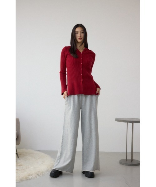 AZUL by moussy(アズールバイマウジー)の「ヴィンテージ加工スウェットパンツ(スウェットパンツ・レディース・ライトブラウン/杢グレー/ライトブラック・FREE)」の18枚目の写真