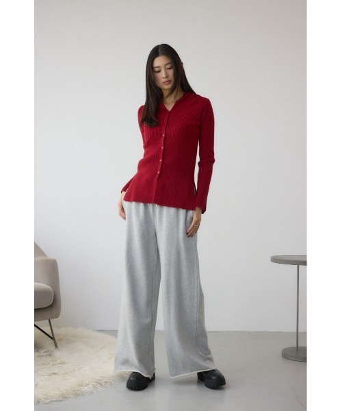 AZUL by moussy(アズールバイマウジー)の「ヴィンテージ加工スウェットパンツ(スウェットパンツ・レディース・ライトブラウン/杢グレー/ライトブラック・FREE)」の19枚目の写真