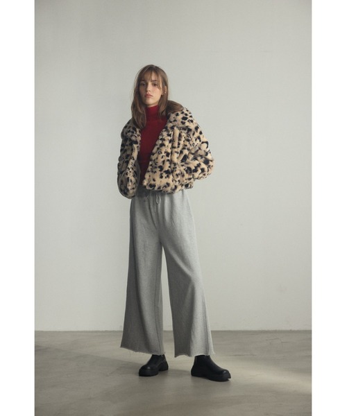 AZUL by moussy(アズールバイマウジー)の「ヴィンテージ加工スウェットパンツ(スウェットパンツ・レディース・ライトブラウン/杢グレー/ライトブラック・FREE)」の14枚目の写真