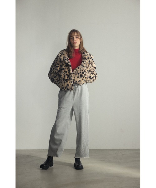 AZUL by moussy(アズールバイマウジー)の「ヴィンテージ加工スウェットパンツ(スウェットパンツ・レディース・ライトブラウン/杢グレー/ライトブラック・FREE)」の15枚目の写真