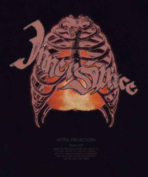 ASTRAL PROJECTION（アストラルプロジェクション）の「[INNER SPACE] オーバーサイズ 13番手 コットン ラウンドネック 半袖Tシャツ_ブラック（Tシャツ/カットソー・メンズ・その他・LARGE/MEDIUM/X-LARGE）」の3枚目の写真