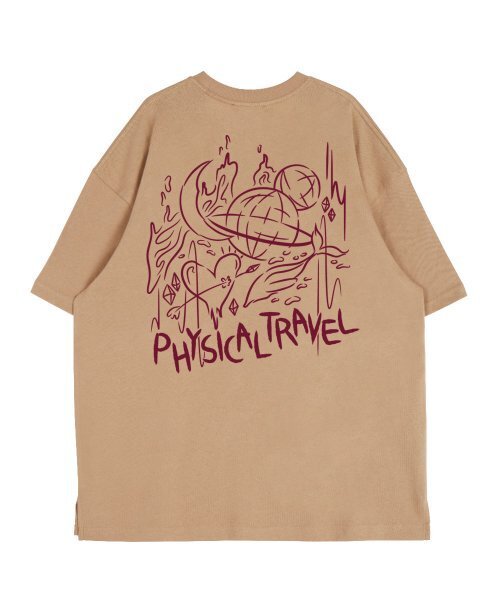 ASTRAL PROJECTION(アストラルプロジェクション)の「ホワイトフィジカルトラベルラウンドネック15番手コットン半袖Tシャツ_ベージュ(Tシャツ/カットソー・メンズ・その他・MEDIUM/X-LARGE/LARGE)」の3枚目の写真