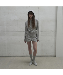 LCDC TM（エルシーディーシーティーエム）の「TWISTED HOODIE (LIGHT GREY)（パーカー）」