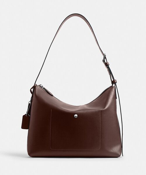 COACH メッセンジャーバッグ ブラウン系 シグネチャー　PVCレザー　美品 セール☆COACH メッセンジャーバッグ シグネチャー PVC ブラウン