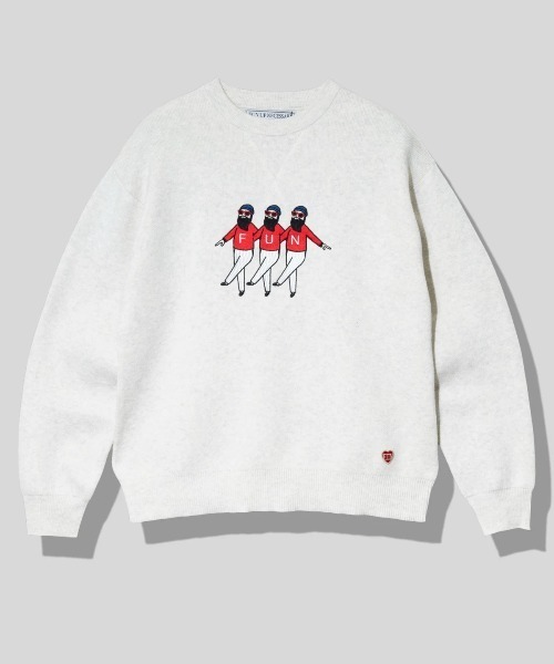 MODEM DESIGN/モデムデザイン　トリオおじさんニット