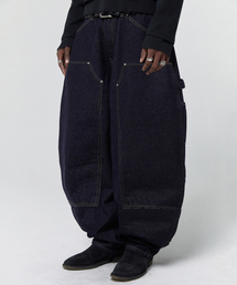 suade（スエード）の「CURVED DOUBLE KNEE PANTS [RAW INDIGO]（デニムパンツ）」