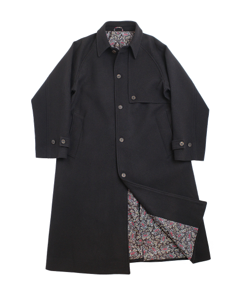 A NOTHING(アナッシング)の「PURE-WOOL 90 BALMACAAN COAT (Black)(チェスターコート・レディース・その他・MEDIUM/SMALL/LARGE)」の1枚目の写真