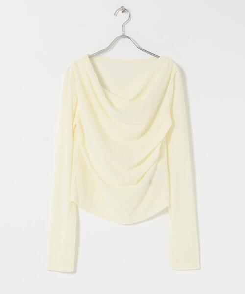 SENSE OF PLACE by URBAN RESEARCH（センスオブプレイスバイアーバンリサーチ）の「ベロアドレープトップ（その他トップス・レディース・ブラウン/キャメル/アイボリー・ONE）」の9枚目の写真